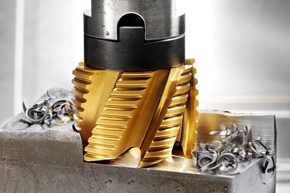 RIESS-Produktaufnahme eines Metallfräswerkzeugs für Klüber Lubrication